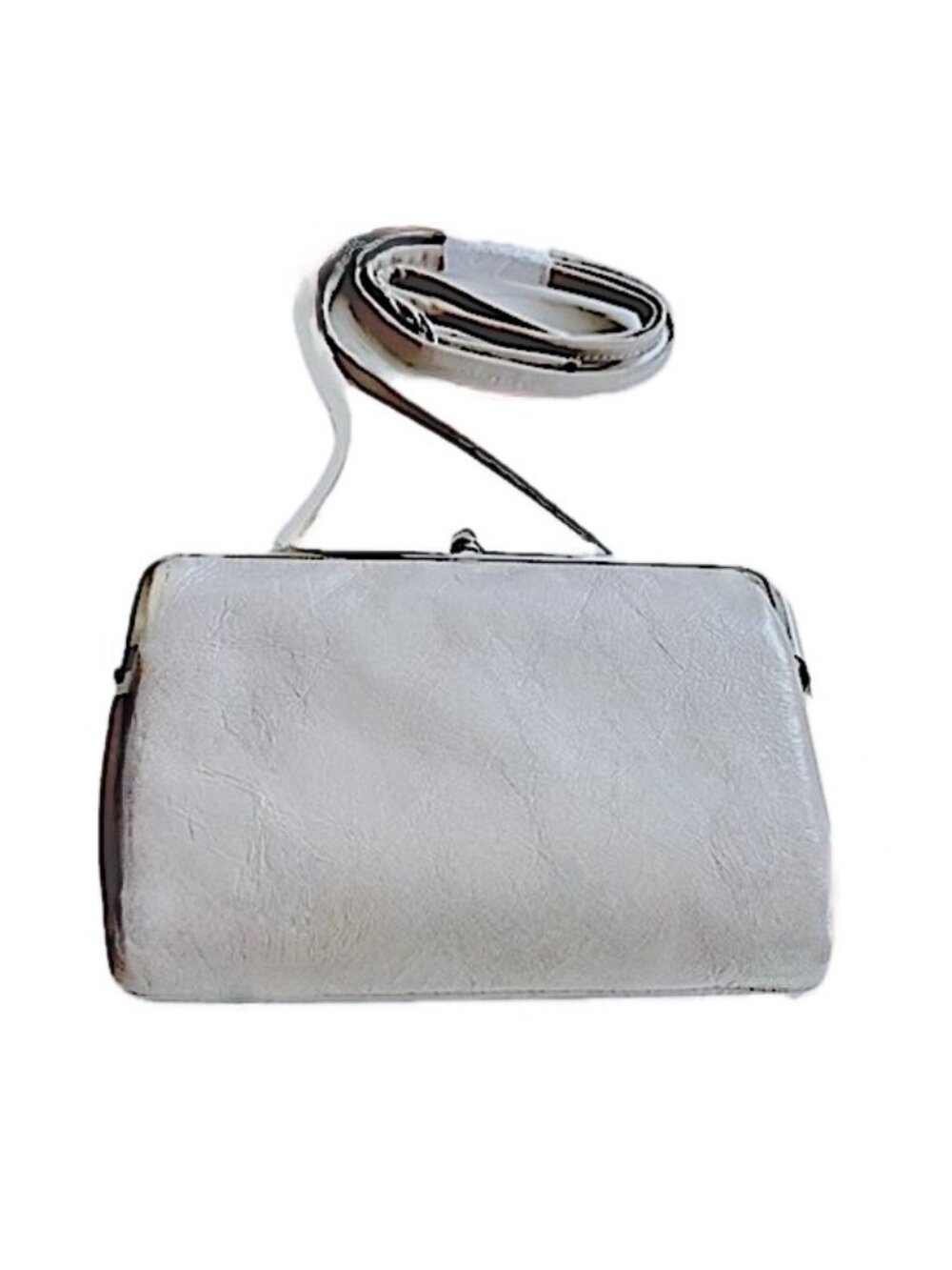 Hobo International Lauren Crossbody Clutch Bag Light Gray NEW
